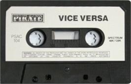 Cartridge artwork for Vice Versa on the Sinclair ZX Spectrum.