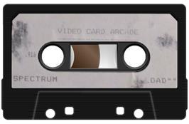 Cartridge artwork for Video Card Arcade on the Sinclair ZX Spectrum.