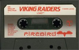 Cartridge artwork for Viking Raiders on the Sinclair ZX Spectrum.