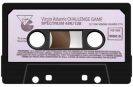 Cartridge artwork for Virgin Atlantic Challenge on the Sinclair ZX Spectrum.