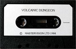 Cartridge artwork for Volcanic Dungeon on the Sinclair ZX Spectrum.