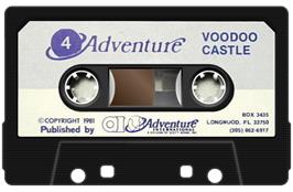 Cartridge artwork for Voodoo Castle on the Sinclair ZX Spectrum.
