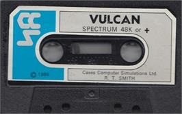 Cartridge artwork for Vulcan - The Tunisian Campaign on the Sinclair ZX Spectrum.