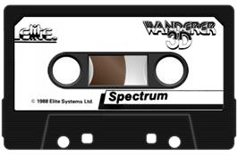 Cartridge artwork for Wanderer 3D on the Sinclair ZX Spectrum.