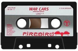 Cartridge artwork for War Cars Construction Set on the Sinclair ZX Spectrum.