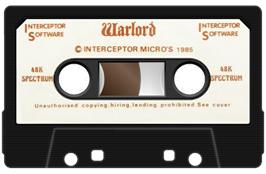 Cartridge artwork for Warlords on the Sinclair ZX Spectrum.