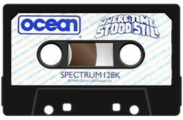 Cartridge artwork for Where Time Stood Still on the Sinclair ZX Spectrum.
