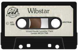 Cartridge artwork for Wibstars on the Sinclair ZX Spectrum.