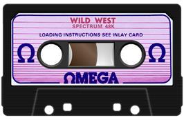 Cartridge artwork for Wild West on the Sinclair ZX Spectrum.
