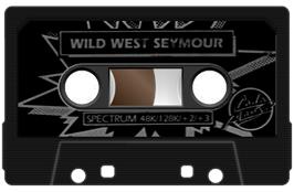 Cartridge artwork for Wild West Seymour on the Sinclair ZX Spectrum.