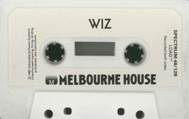 Cartridge artwork for Wiz on the Sinclair ZX Spectrum.