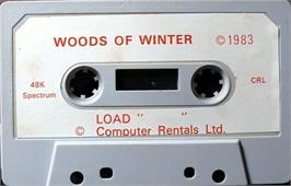 Cartridge artwork for Woods Of Winter, The on the Sinclair ZX Spectrum.