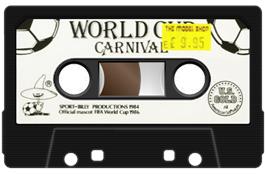 Cartridge artwork for World Cup Carnival on the Sinclair ZX Spectrum.