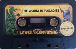 Cartridge artwork for Worm In Paradise, The on the Sinclair ZX Spectrum.