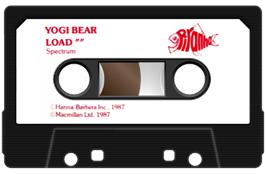 Cartridge artwork for Yogi Bear on the Sinclair ZX Spectrum.