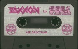 Cartridge artwork for Zaxxon on the Sinclair ZX Spectrum.