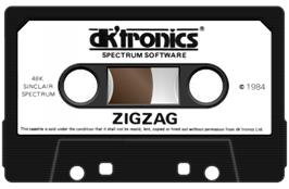 Cartridge artwork for Zig Zag on the Sinclair ZX Spectrum.