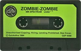Cartridge artwork for Zombie Zombie on the Sinclair ZX Spectrum.
