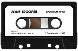 Cartridge artwork for Zone Trooper on the Sinclair ZX Spectrum.