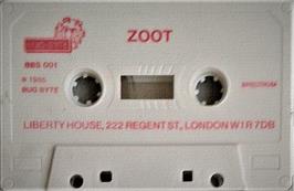 Cartridge artwork for Zoot on the Sinclair ZX Spectrum.