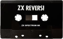 Cartridge artwork for Zx Reversi on the Sinclair ZX Spectrum.