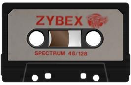 Cartridge artwork for Zybex on the Sinclair ZX Spectrum.