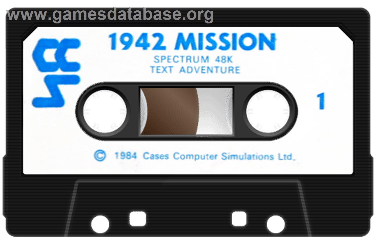 1942 Mission - Sinclair ZX Spectrum - Artwork - Cartridge