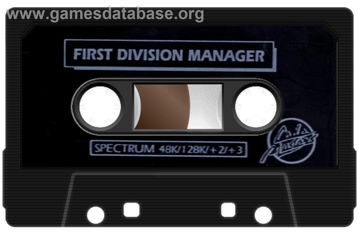 1st Division Manager - Sinclair ZX Spectrum - Artwork - Cartridge