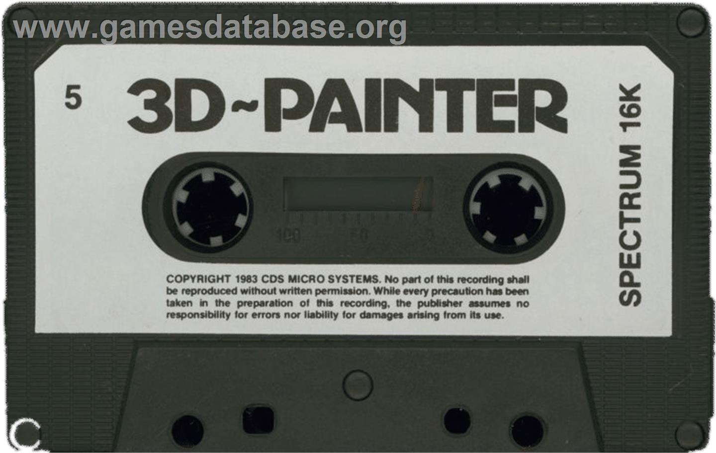 3D Painter - Sinclair ZX Spectrum - Artwork - Cartridge