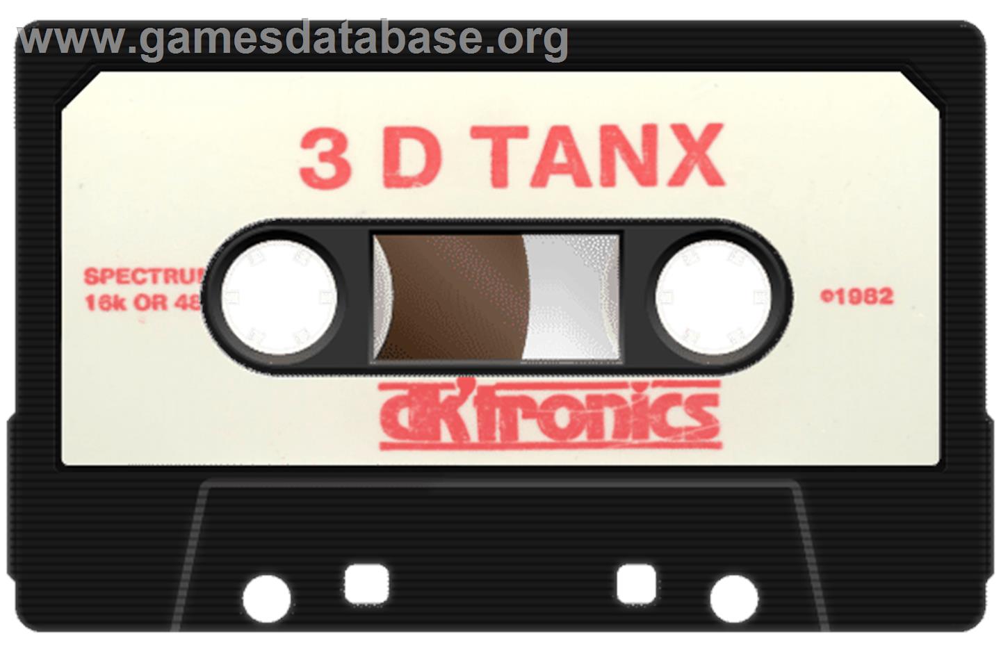 3D Tanx - Sinclair ZX Spectrum - Artwork - Cartridge