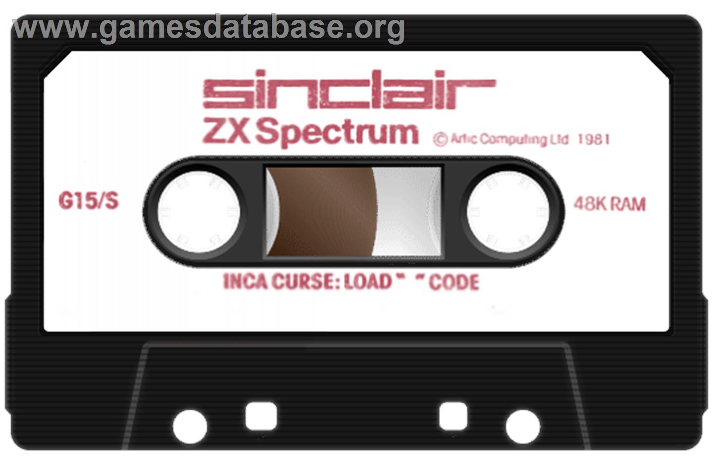 Adventure B: Inca Curse - Sinclair ZX Spectrum - Artwork - Cartridge
