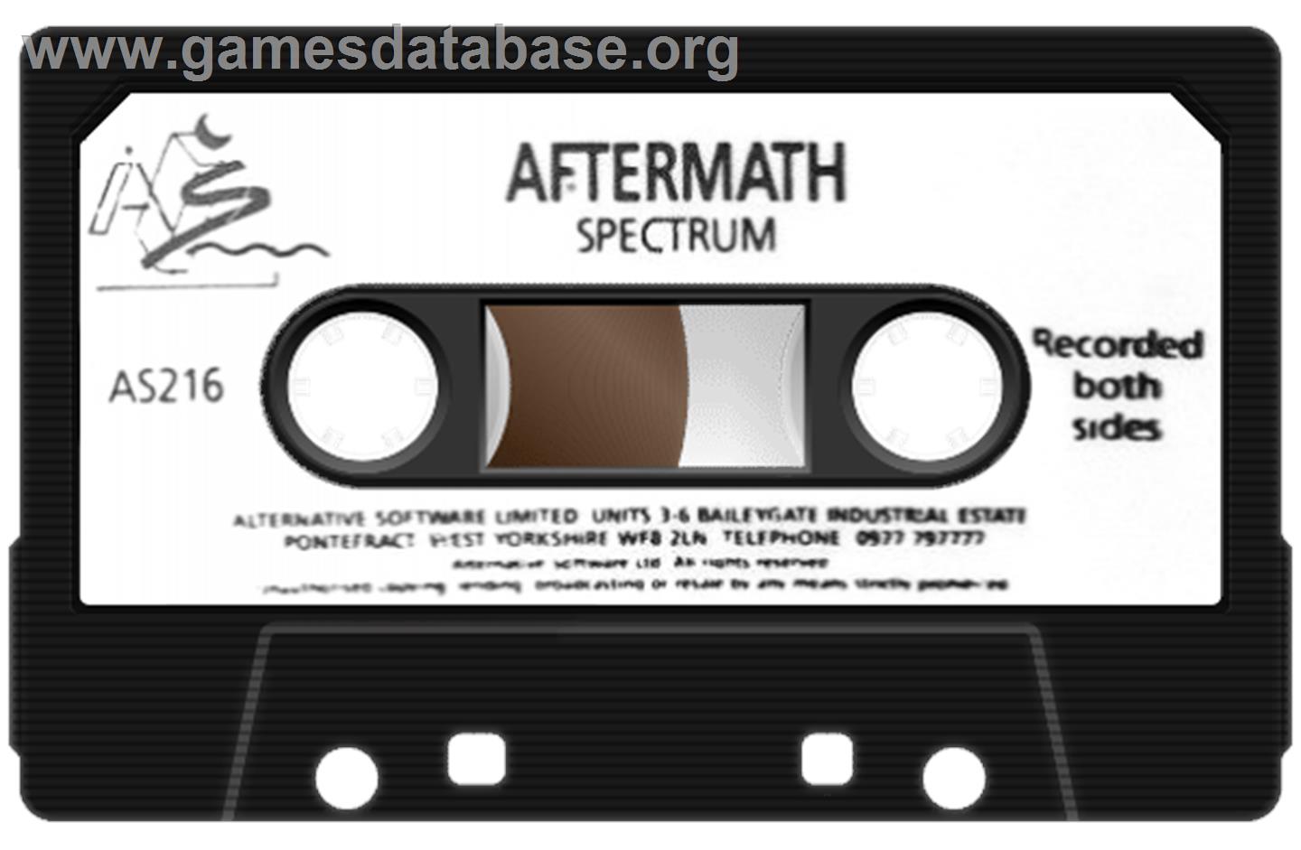 Aftermath - Sinclair ZX Spectrum - Artwork - Cartridge