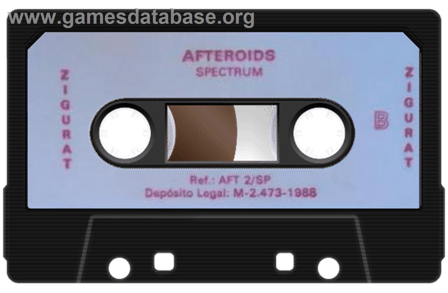 Afteroids - Sinclair ZX Spectrum - Artwork - Cartridge