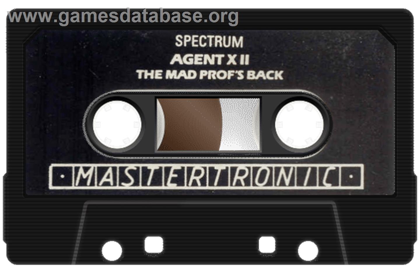 Agent X II: The Mad Prof's Back! - Sinclair ZX Spectrum - Artwork - Cartridge