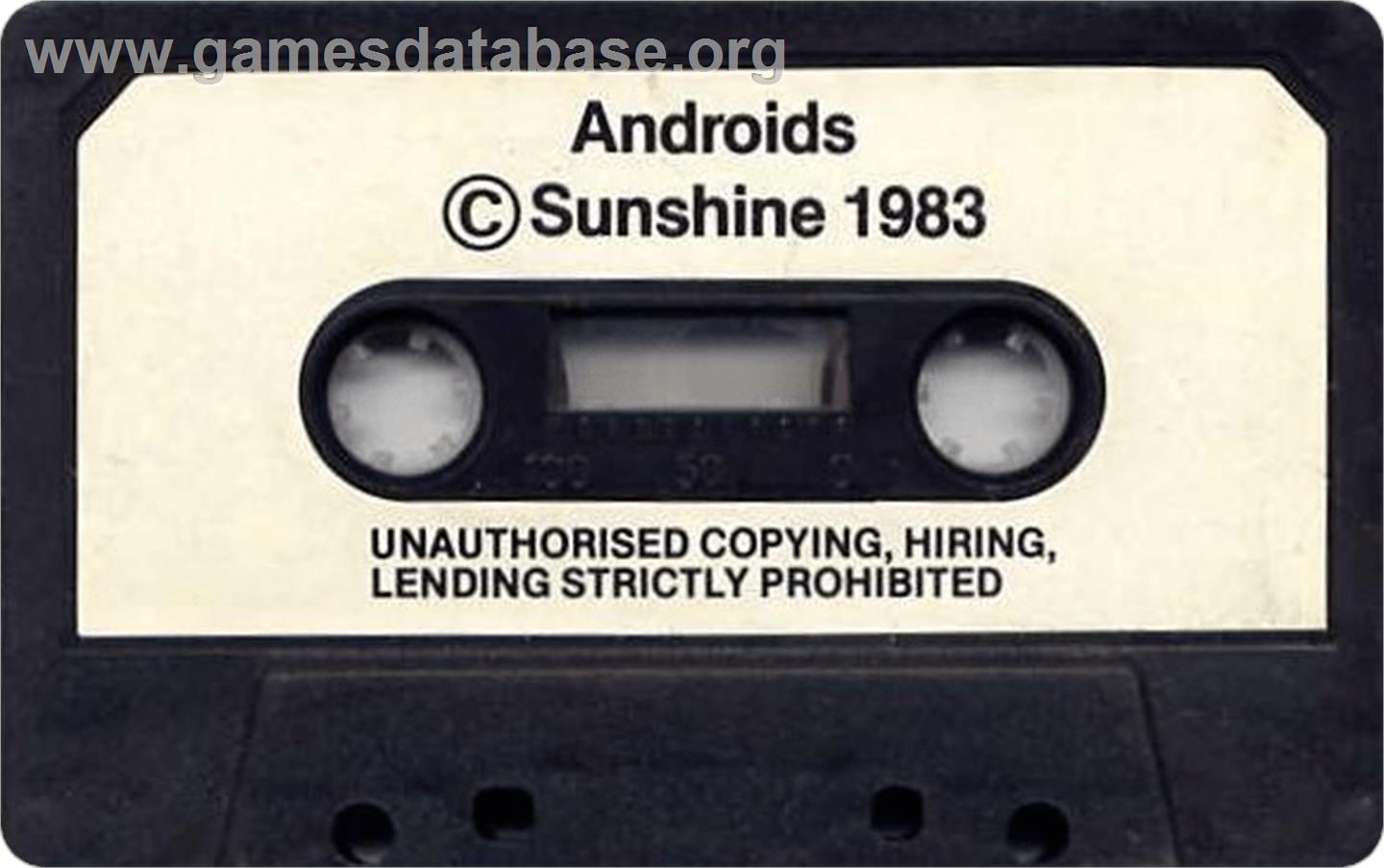 Androids - Sinclair ZX Spectrum - Artwork - Cartridge