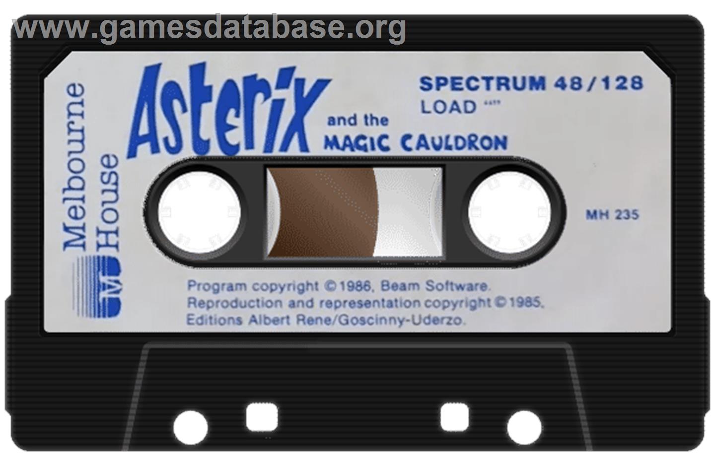 Asterix And The Magic Cauldron - Sinclair ZX Spectrum - Artwork - Cartridge