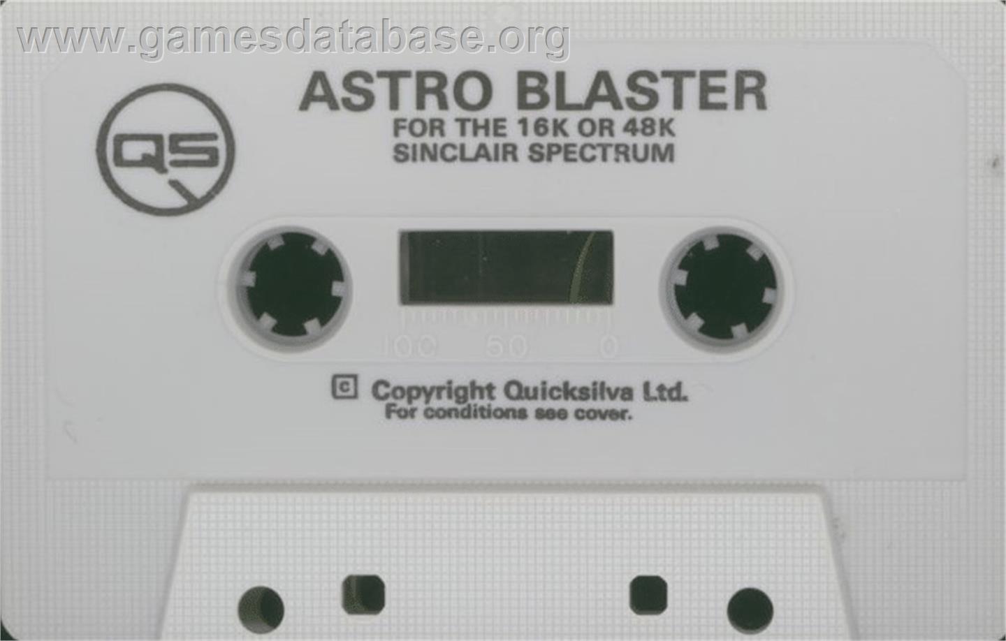 Astro Blaster - Sinclair ZX Spectrum - Artwork - Cartridge