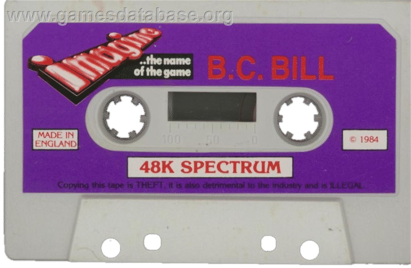 B.c. Bill - Sinclair ZX Spectrum - Artwork - Cartridge