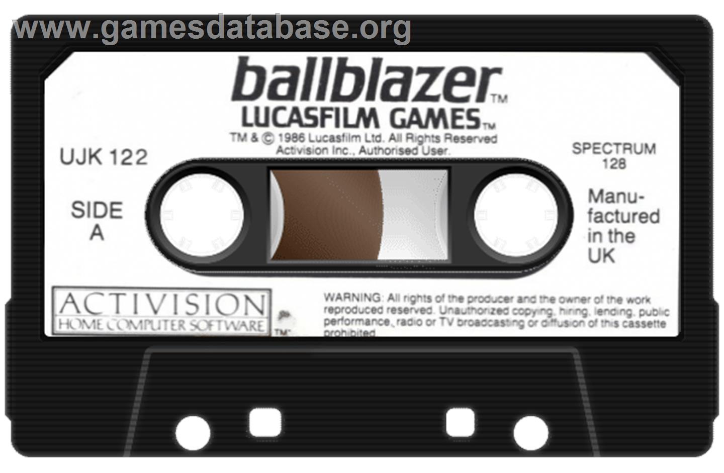 Ballblazer - Sinclair ZX Spectrum - Artwork - Cartridge