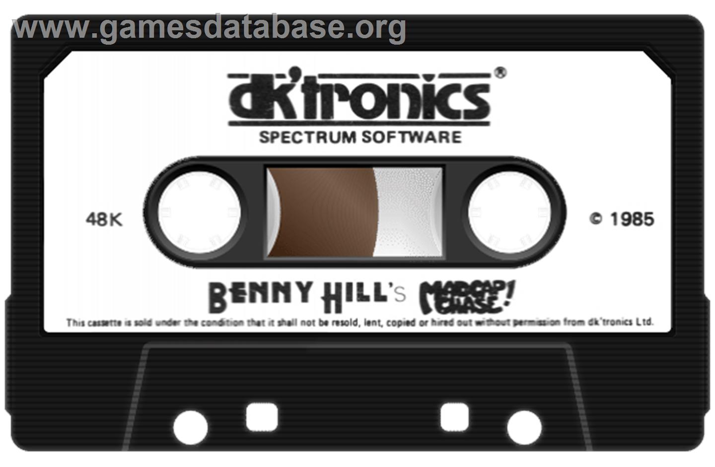 Benny Hill's Madcap Chase - Sinclair ZX Spectrum - Artwork - Cartridge