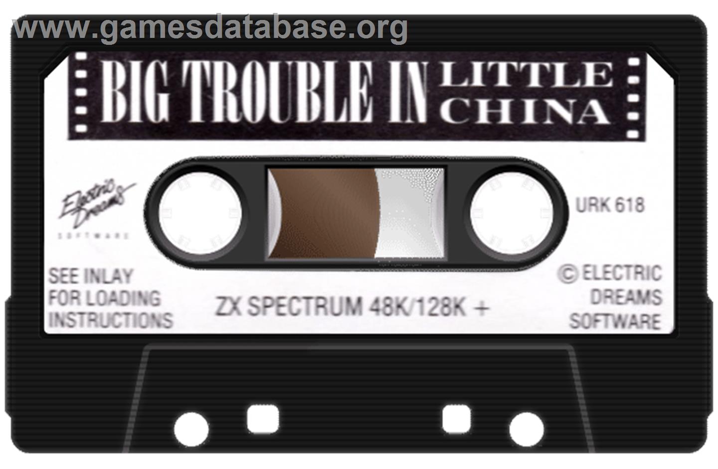 Big Trouble in Little China - Sinclair ZX Spectrum - Artwork - Cartridge