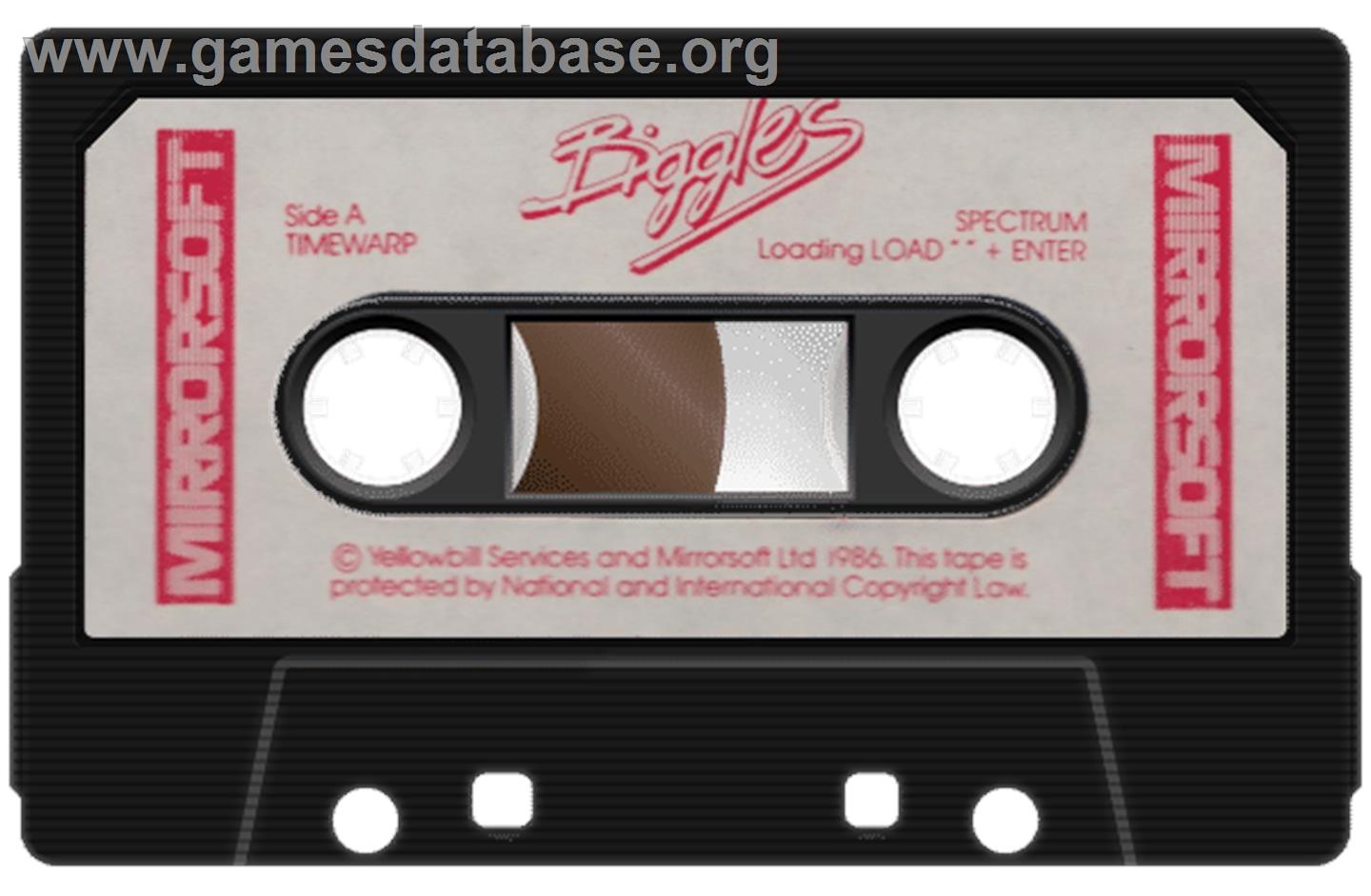 Biggles - Sinclair ZX Spectrum - Artwork - Cartridge