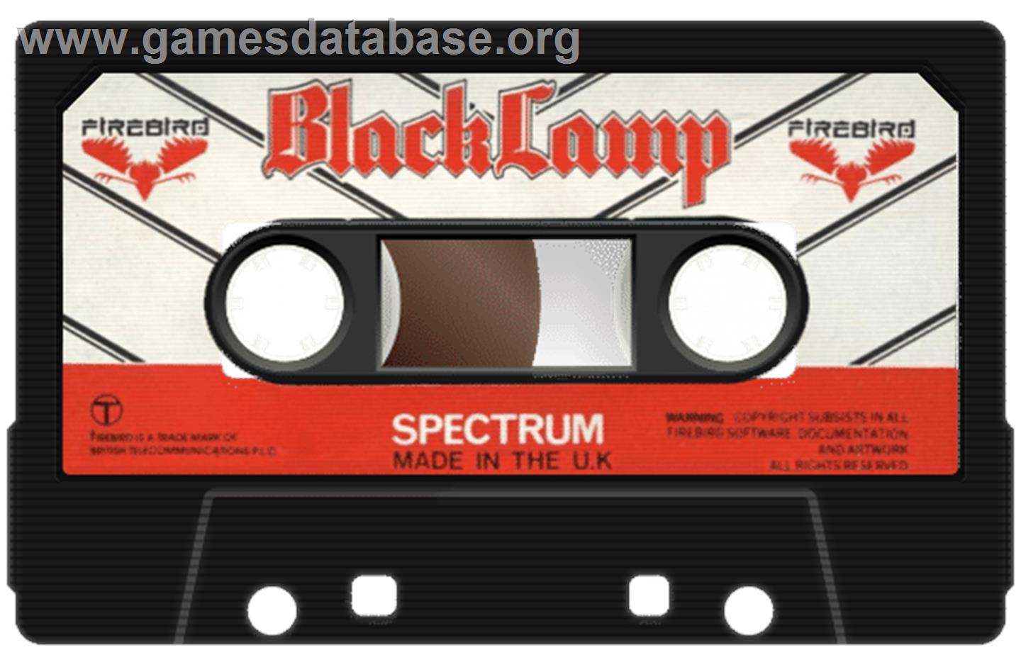 Black Lamp - Sinclair ZX Spectrum - Artwork - Cartridge