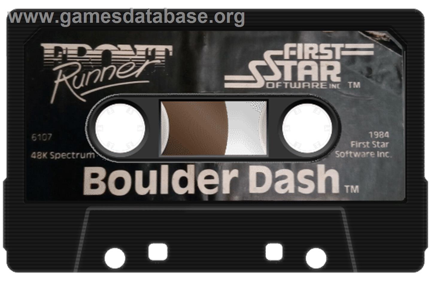 Boulder Dash - Sinclair ZX Spectrum - Artwork - Cartridge