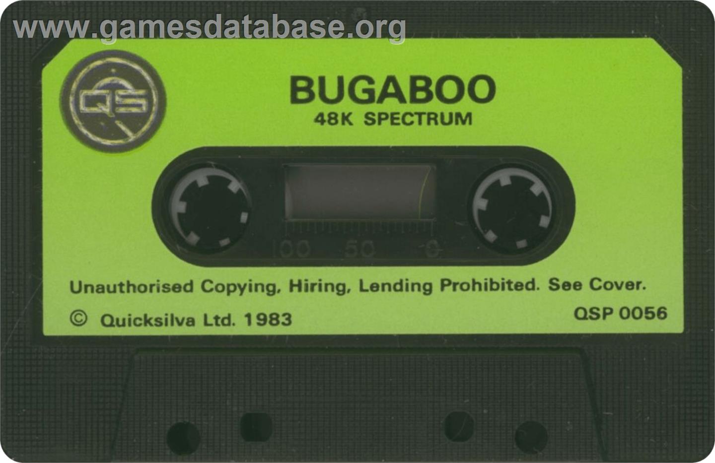 Bugaboo (The Flea) - Sinclair ZX Spectrum - Artwork - Cartridge
