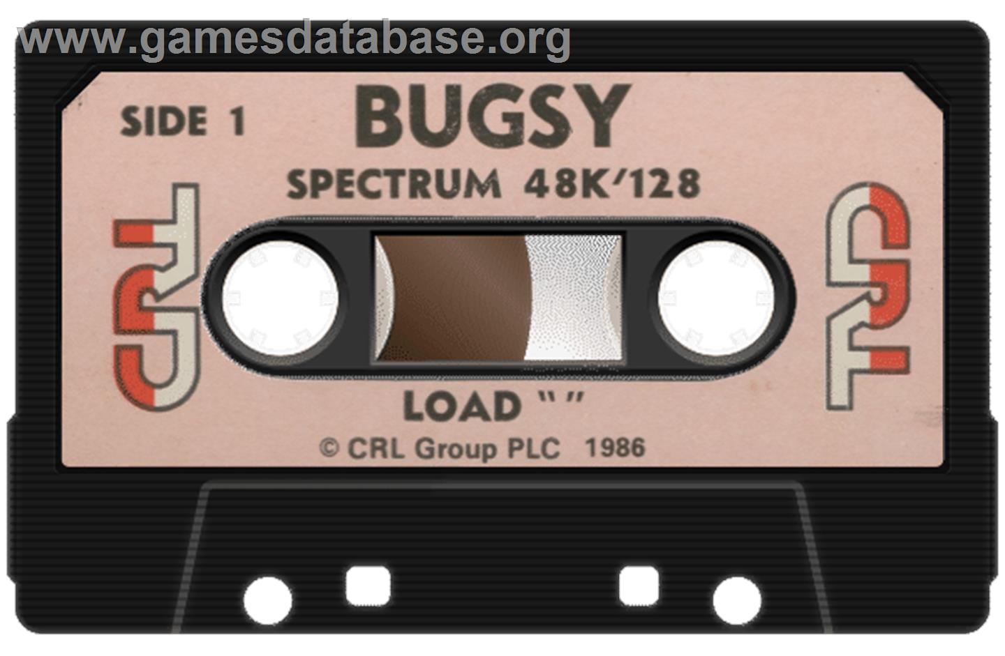 Bugsy - Sinclair ZX Spectrum - Artwork - Cartridge