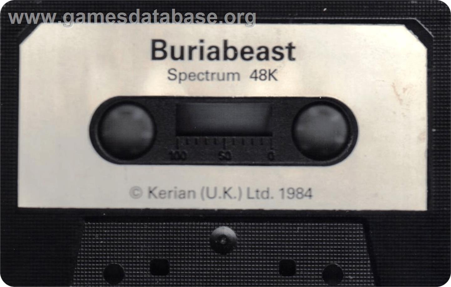 Buriabeast - Sinclair ZX Spectrum - Artwork - Cartridge
