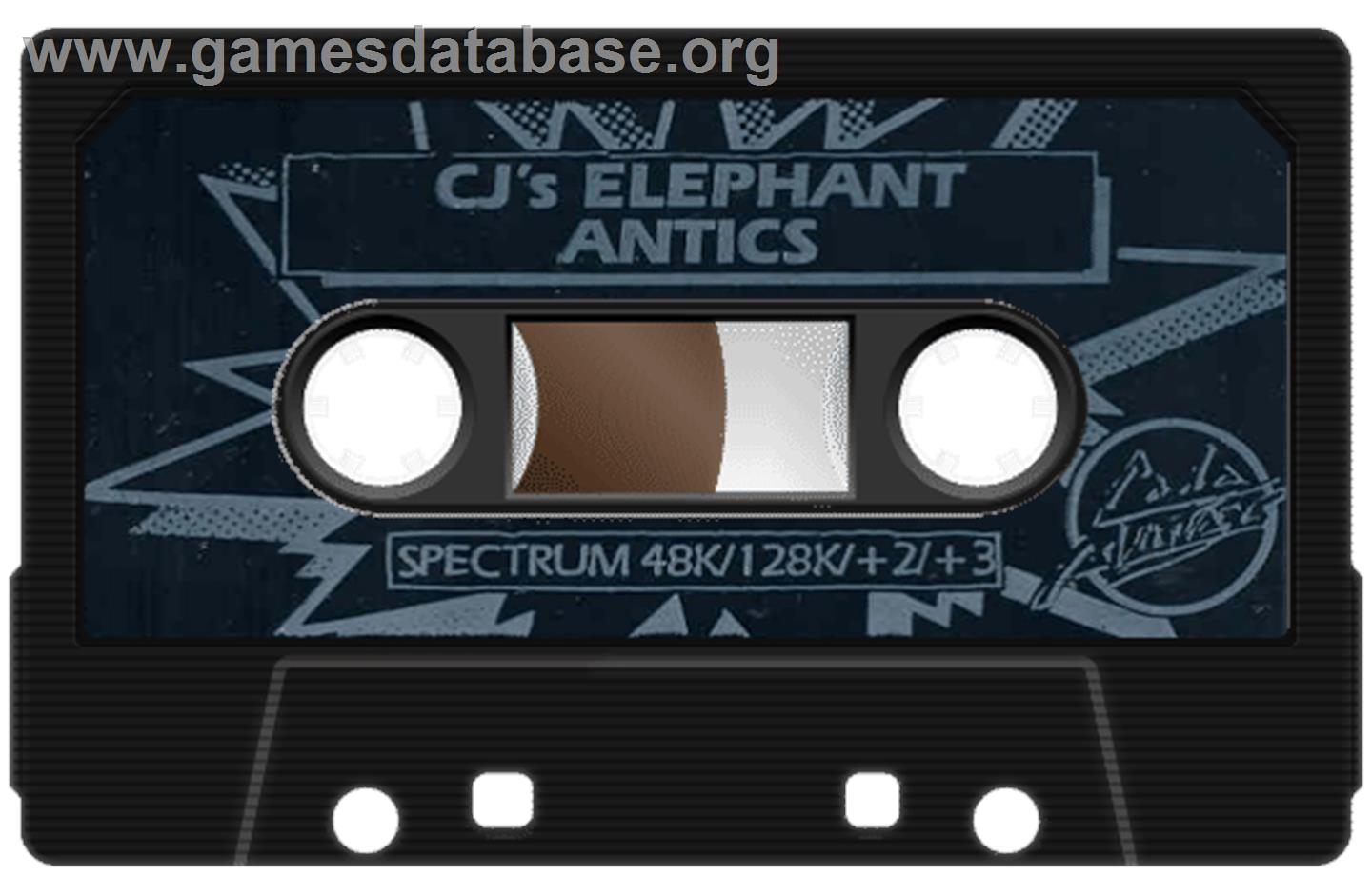 CJ's Elephant Antics - Sinclair ZX Spectrum - Artwork - Cartridge