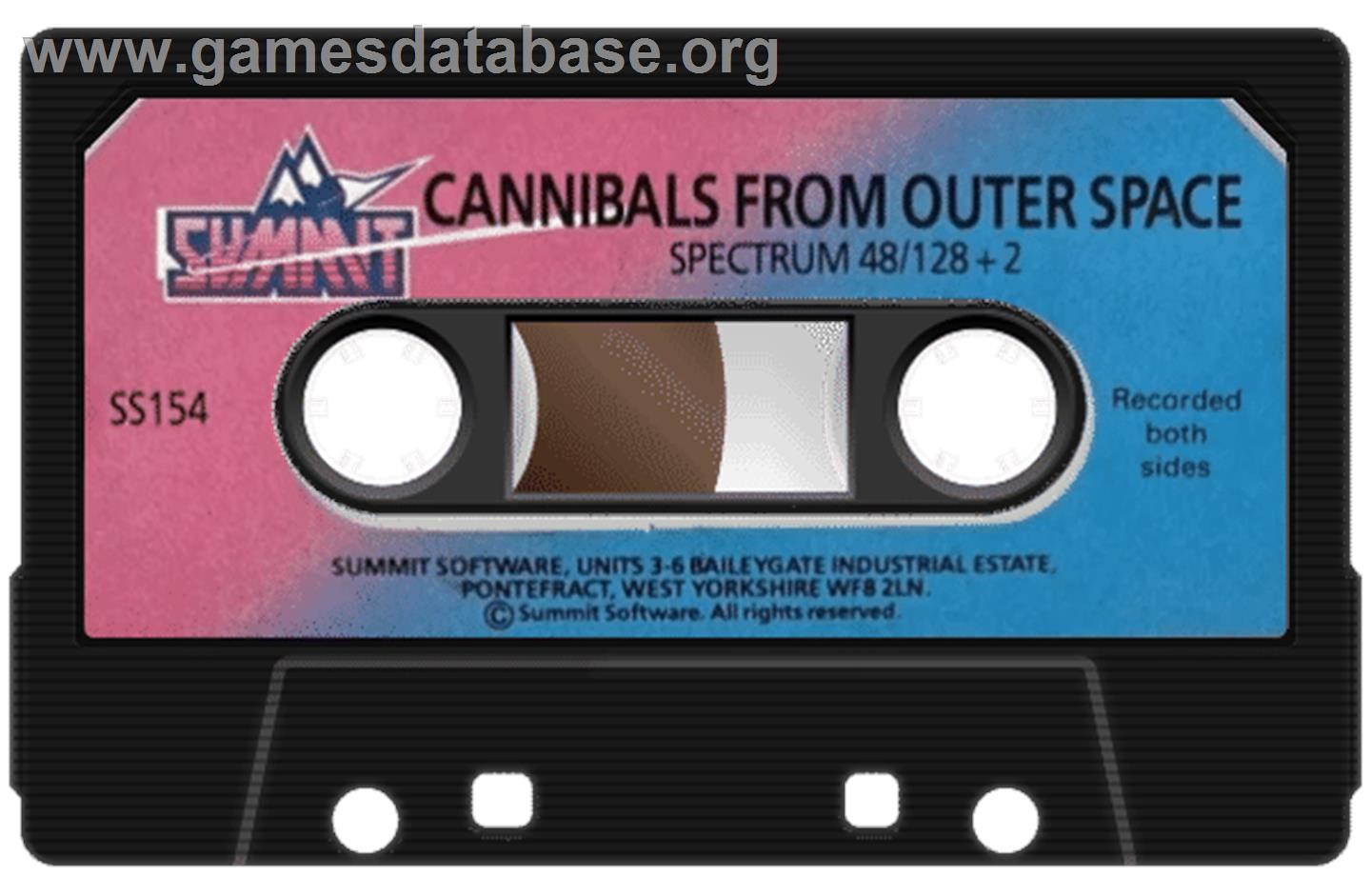 Cannibals From Outer Space - Sinclair ZX Spectrum - Artwork - Cartridge
