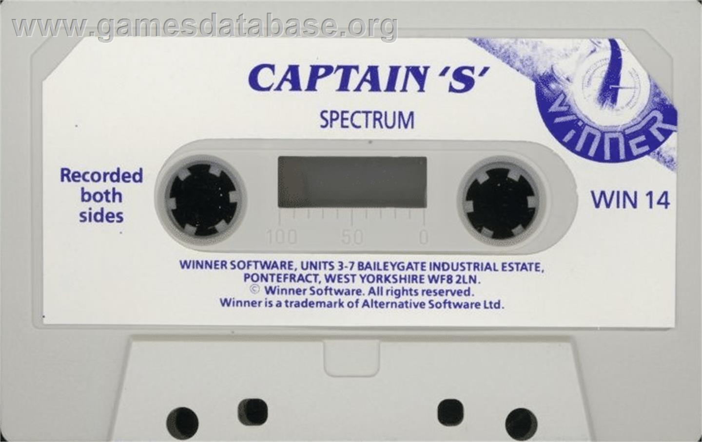 Capitán Sevilla - Sinclair ZX Spectrum - Artwork - Cartridge
